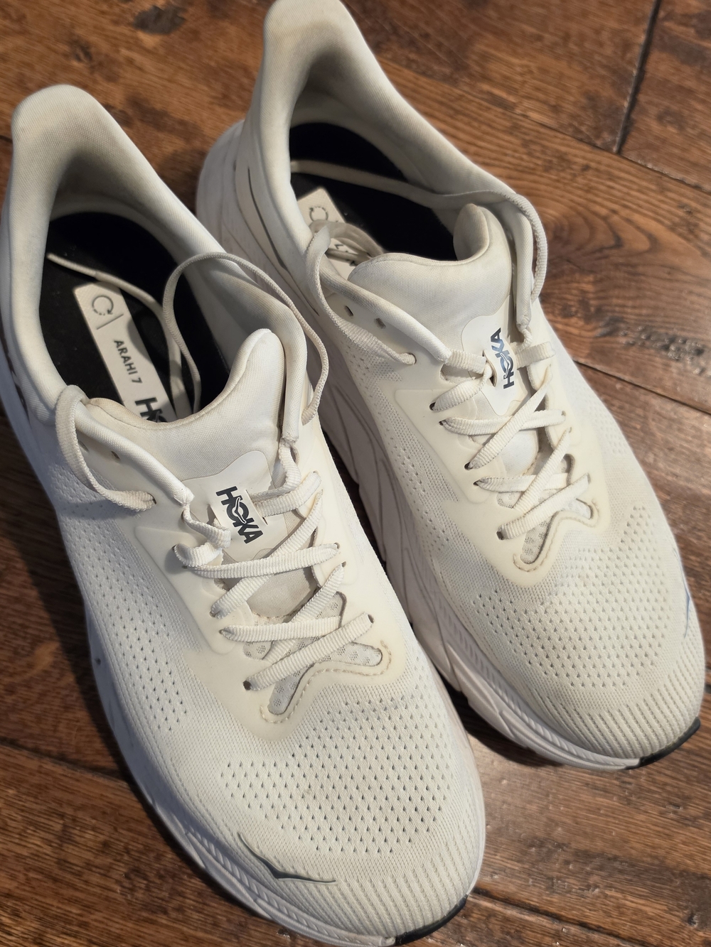 HOKA Arahi 7 Men's White Running Shoes - US 12.5